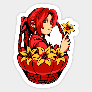 The Flower Girl Sticker